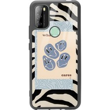 Spoyi P13 Blue Max 128 Zebra Emoji Tasarımlı Glossy Telefon Kılıfı