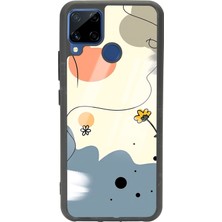 Spoyi Oppo Realme C15 Nude Papatya Tasarımlı Glossy Telefon Kılıfı