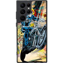 Spoyi Samsung Galaxy S22 Ultra Hayalet Sürücü Tasarımlı Glossy Telefon Kılıfı