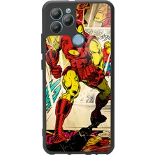 Spoyi General Mobile Gm 22 Plus Iron Man Demir Adam Tasarımlı Glossy Telefon Kılıfı