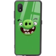 Spoyi Tcl L7 Green Angry Birds Tasarımlı Glossy Telefon Kılıfı