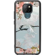 Spoyi General Mobile Gm 20 Suluboya Leylek Tasarımlı Glossy Telefon Kılıfı