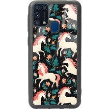Spoyi Samsung Galaxy M-31 Unicorn Desenli Tasarımlı Glossy Telefon Kılıfı