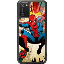 Spoyi Samsung Galaxy A-02S Spider-Man Örümcek Adam Tasarımlı Glossy Telefon Kılıfı