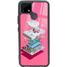 Spoyi Oppo Realme C25 Playstation Tasarımlı Glossy Telefon Kılıfı