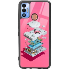 Spoyi Tecno Spark 7t Playstation Tasarımlı Glossy Telefon Kılıfı