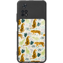Spoyi Poco M4 Pro Kaplan Art Tasarımlı Glossy Telefon Kılıfı