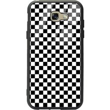 Spoyi Samsung Galaxy A7 (2017) Damalı Tasarımlı Glossy Telefon Kılıfı