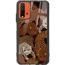 Spoyi Xiaomi Redmi 9t Leoparlar Tasarımlı Glossy Telefon Kılıfı