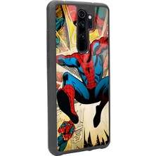 Spoyi Xiaomi Redmi Note 8 Pro Spider-Man Örümcek Adam Tasarımlı Glossy Telefon Kılıfı