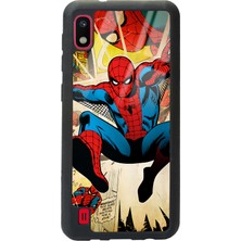 Spoyi Samsung Galaxy A-10 Spider-Man Örümcek Adam Tasarımlı Glossy Telefon Kılıfı