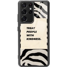 Spoyi Samsung Galaxy S-21 Ultra Zebra Motto Tasarımlı Glossy Telefon Kılıfı