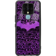 Spoyi Tecno Camon 16 Lila Batman Tasarımlı Glossy Telefon Kılıfı