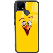 Spoyi Oppo Realme C25 Yellow Angry Birds Tasarımlı Glossy Telefon Kılıfı