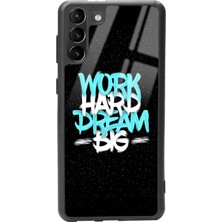 Spoyi Samsung Galaxy S-21 Plus Uzay Motto Tasarımlı Glossy Telefon Kılıfı