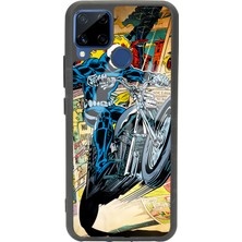 Spoyi Oppo Realme C15 Hayalet Sürücü Tasarımlı Glossy Telefon Kılıfı