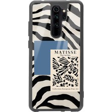 Spoyi Xiaomi Redmi Note 8 Pro Zebra Matısse Tasarımlı Glossy Telefon Kılıfı