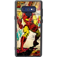 Spoyi Samsung Galaxy Note 9 Iron Man Demir Adam Tasarımlı Glossy Telefon Kılıfı
