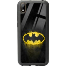 Spoyi Huawei Y5 (2019) Yellow Batman Tasarımlı Glossy Telefon Kılıfı