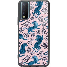 Spoyi Samsung Galaxy A-10 Mavi Kaplan Tasarımlı Glossy Telefon Kılıfı