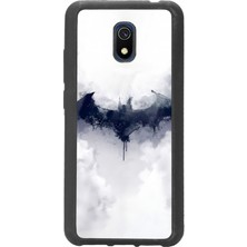 Spoyi Xiaomi Redmi 8A Beyaz Batman Tasarımlı Glossy Telefon Kılıfı