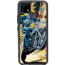 Spoyi Oppo Realme C25 Hayalet Sürücü Tasarımlı Glossy Telefon Kılıfı