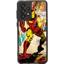 Spoyi Samsung Galaxy A-33 Iron Man Demir Adam Tasarımlı Glossy Telefon Kılıfı