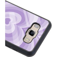 Spoyi Samsung Galaxy J7 (2016) Lila Kalp Tasarımlı Glossy Telefon Kılıfı