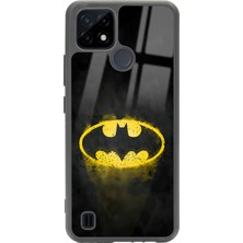 Spoyi Oppo Realme C21 Yellow Batman Tasarımlı Glossy Telefon Kılıfı