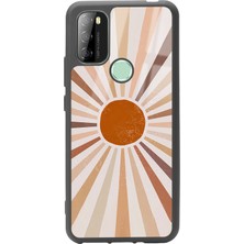 Spoyi P13 Blue Max 128 Retro Güneş Tasarımlı Glossy Telefon Kılıfı