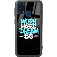 Spoyi Samsung Galaxy M-31 Uzay Motto Tasarımlı Glossy Telefon Kılıfı