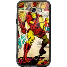 Spoyi Samsung Galaxy A7 (2017) Iron Man Demir Adam Tasarımlı Glossy Telefon Kılıfı