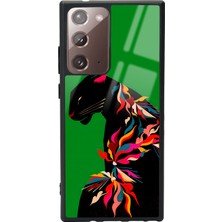 Spoyi Samsung Galaxy Note 20 Ultra Renkli Leopar Tasarımlı Glossy Telefon Kılıfı