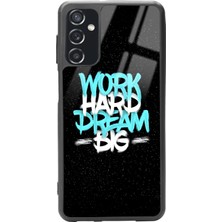 Spoyi Samsung Galaxy M52 Uzay Motto Tasarımlı Glossy Telefon Kılıfı