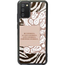 Spoyi Samsung Galaxy A-02S Emoji Zebra Tasarımlı Glossy Telefon Kılıfı
