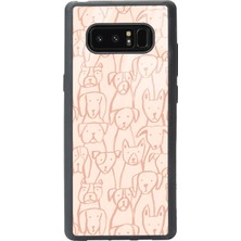 Spoyi Samsung Galaxy Note 8 Pink Dog Tasarımlı Glossy Telefon Kılıfı