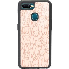 Spoyi Oppo A5S Pink Dog Tasarımlı Glossy Telefon Kılıfı