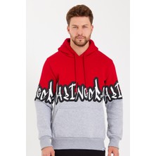 Amazing Crash Unisex Kapüşonlu Kanguru Cepli Baskılı Iki Renk Sweatshirt