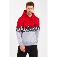 Amazing Crash Unisex Kapüşonlu Kanguru Cepli Baskılı Iki Renk Sweatshirt