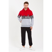 Amazing Crash Unisex Kapüşonlu Kanguru Cepli Baskılı Iki Renk Sweatshirt