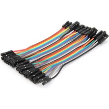 Roba 10CM 40 Pin Dişi Dişi Dupont Kablo Breadboard Jumper Ayrılabilir