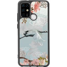 Spoyi Casper F20 Suluboya Leylek Tasarımlı Glossy Telefon Kılıfı