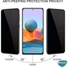 Microsonic Xiaomi Poco M5S Privacy 5d Gizlilik Filtreli Cam Ekran Koruyucu Siyah