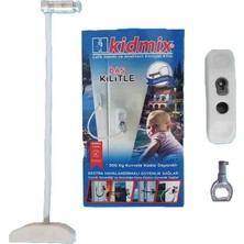 Huzuraks Kidmix Çelik Halatlı Pvc-Pencere Çocuk Emniyet Kilidi 1 Adet