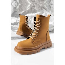 Brity Taban Bağcıklı ve Fermuarlı Süet Bot