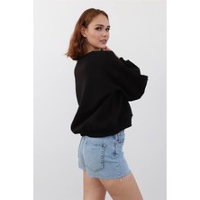 Miami Yazı Detaylı Pamuk Sweatshirt