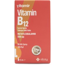 Abay Vitamir B12 Içeren Sprey 15 ml