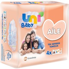 Uni Baby Islak Havlu Aile 4X52 Adet