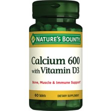 Nature'S Bounty Calcium 600 With Vitamin D3 60 Tablet