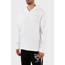 Plein Sport Pamuklu Baskılı Regular Fit Kapüşonlu Sweat Erkek Sweat FIPSC131501